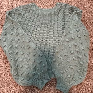 Blue/green knit sweater from a boutique